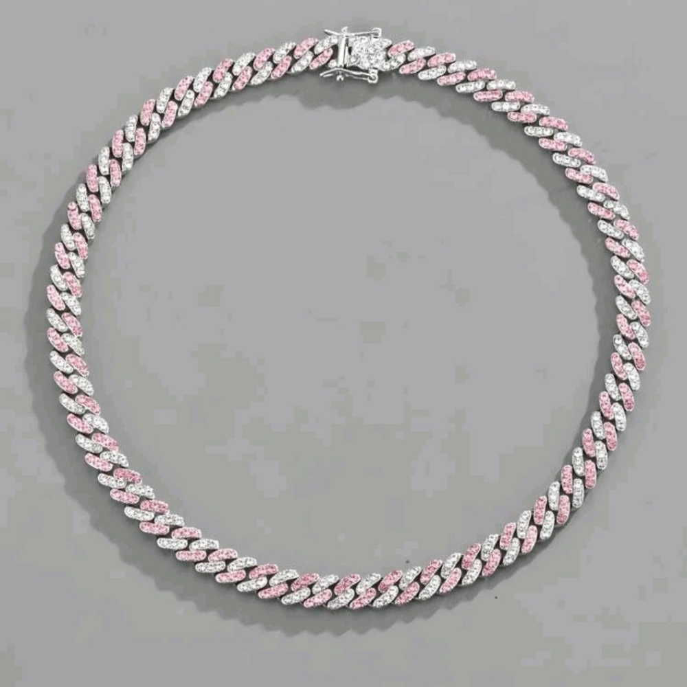 PINK UNISEX RHINESTONE SET